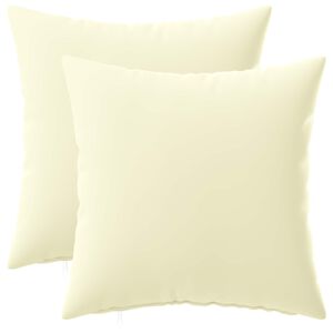 vidaXL Cushion Cover 2 pcs HEERLEN Cream 30 x 30 cm Polyester