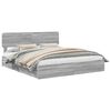 vidaXL Storage Bed Grey Sonoma 180 x 200 cm Engineered Wood