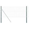 vidaXL Fence Posts 2 pcs Green 120 cm Powder-coated steel