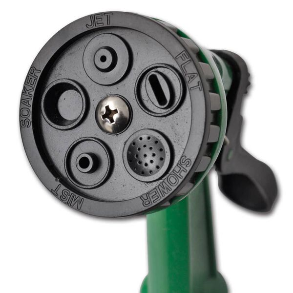 Coiled Garden Water Hose Spiral Pipe & Spray Nozzle 15 m