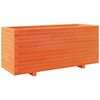 vidaXL Garden Planter Wax Brown 110x40x49.5 cm Solid Wood Pine