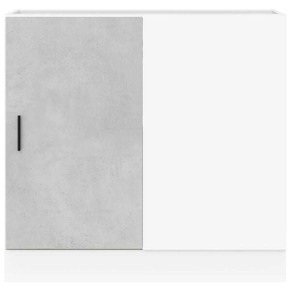 vidaXL Kitchen Base Cabinet Lyon Concrete Grey Engineered Wood