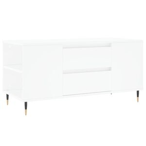 vidaXL Coffee Table White 102x44.5x50 cm Engineered Wood