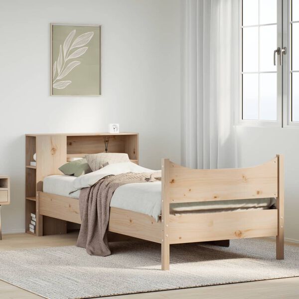 vidaXL Bed Frame without Mattress 90x200 cm Solid Wood Pine