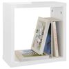 vidaXL Wall Cube Shelves 4 pcs High Gloss White 30x15x30 cm