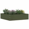 vidaXL Lawn Edging Olive green 50 x 50 x 13 cm Steel