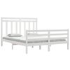 vidaXL Bed Frame without Mattress White 160x200 cm Solid Wood
