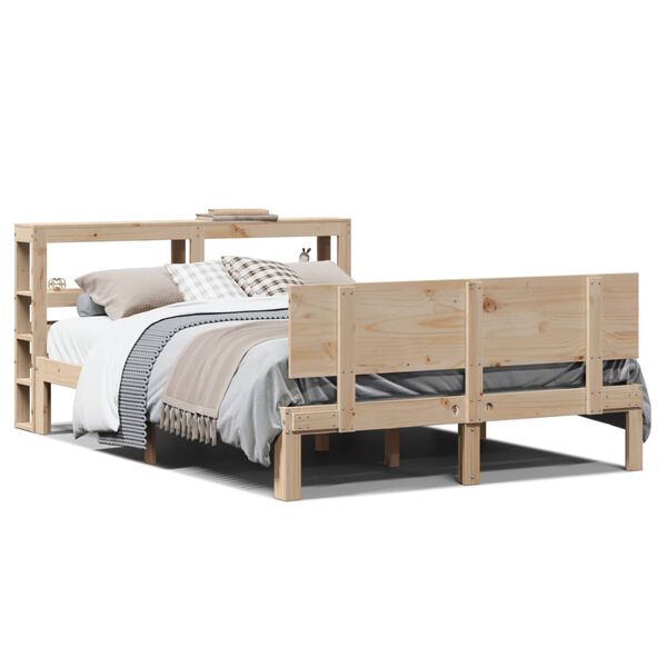 vidaXL Bed Frame with Headboard without Mattress 150x200 cm King Size