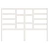 vidaXL Bed Headboard White 141x4x104 cm Solid Wood Pine