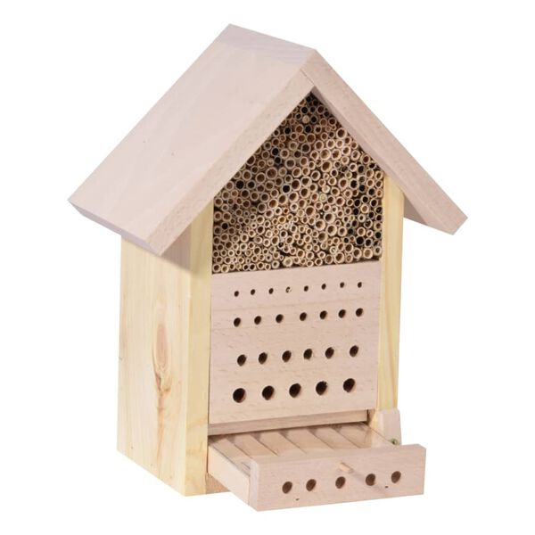 LUXUS-INSEKTENHOTELS Insect Hotel with Beech Roof "Maja" Natural