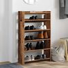 vidaXL Shoe Rack Old Wood 60x25x100 cm Engineered Wood