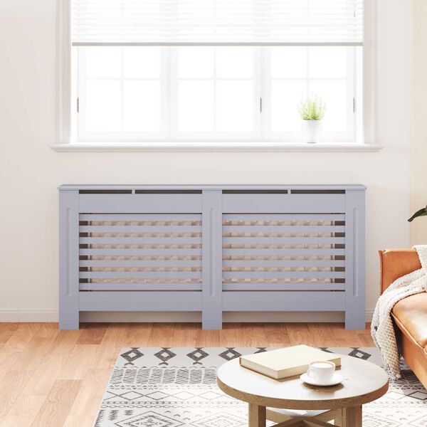 vidaXL Radiator Cover Anthracite 172x19x81.5 cm MDF