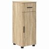vidaXL Bathroom Furniture Set 5 pcs Sonoma Oak Engineered wood & Metal