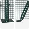 vidaXL Fence Post Green 50 x 1.4 m (16 x 16 mm mesh) Steel and PVC