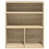 vidaXL Book Cabinet Sonoma Oak 60x30x71.5 cm Engineered Wood