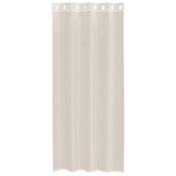 vidaXL Voile Curtains with Grommets 2 pcs Cream 140x245 cm