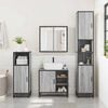 vidaXL 2 Piece Bathroom Furniture Set Grey Sonoma Engineered Wood