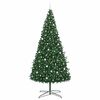 vidaXL Christmas Tree with Decorative String Lights Green 400 cm PVC