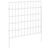 vidaXL Garden Fence with Stakes 24 pcs 55 x 50 cm Galvanised Steel