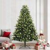 vidaXL Artificial Hinged Christmas Tree 300 LEDs Green 240 cm