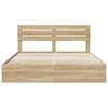 vidaXL Bed Frame with Drawer Sonoma Oak 180 x 200 cm Engineer Wood