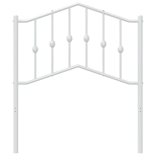 vidaXL Metal Headboard White 80 cm