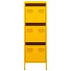 vidaXL Highboard Mustard Yellow 39x35x103.5 cm Steel