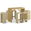 vidaXL 7 Piece Garden Bar Set Impregnated Pinewood