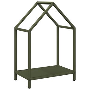 vidaXL Firewood Rack Olive Green 40x25x60 cm Cold-rolled steel