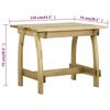 vidaXL 3 Piece Garden Dining Set Impregnated Pinewood