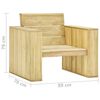 vidaXL 4 Piece Garden Lounge Set Impregnated Pinewood