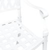 vidaXL Garden Chair 2 pcs White 56 x 55 x 92.5cm Aluminium