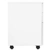 vidaXL Mobile File Cabinet White 39x45x60 cm Steel