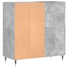 vidaXL Record Cabinet Concrete Grey 84.5x38x89 cm Engineered Wood