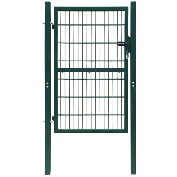 vidaXL 2D Fence Gate (Single) Green 100x140 cm