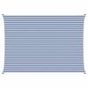 vidaXL Sun Shade Sail Blue and White 7 x 5 m 100% Polyester Oxford
