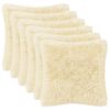vidaXL Cushion Cover 6 pcs HEERLEN Cream 50 x 50 cm PV Fleece