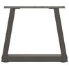vidaXL Coffee Table Legs V-Shape 2 pcs Anthracite 30x(30-31.3) cm Steel