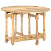 vidaXL Dining Table Round 110x76 cm Solid Mango Wood
