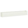 vidaXL Planter White 280x40x40 cm Cold-rolled Steel