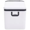 vidaXL Cool Box with Handle Black and White 18 L PP & PE