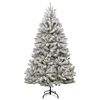 vidaXL Artificial Hinged Christmas Tree with Flocked Snow 300 cm