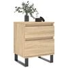 vidaXL Bedside Cabinet Sonoma Oak 40x35x50 cm Engineered Wood