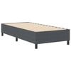 vidaXL Platform Bed Frame Dark Grey 100 x 200 cm Fabric