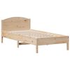 vidaXL Bed Frame without Mattress 75x190 cm Small Single Solid Wood Pine