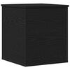 vidaXL Storage Box Black Oak 40 x 42 x 46 cm Engineered Wood