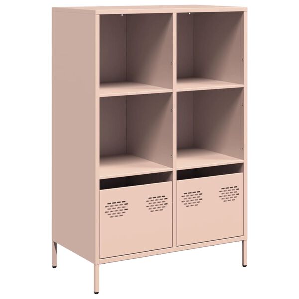 vidaXL Highboard&nbsp;Pink 68x39x103.5 cm Steel