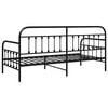 vidaXL Daybed Frame Black 90 x 190 cm Powder-Coated Steel