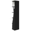 vidaXL Corner Cabinet Black 27.5x27x140cm Engineered Wood