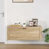 vidaXL Wall Shoe Cabinet Sonoma Oak 100x35x38 cm Engineered Wood